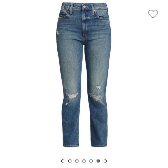 NWT MOTHER High Waisted Rider Ankle Jeans Far Beyond the Sky - Picture 4 of 5